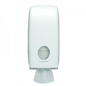 Small washroom hand towel dispenser unit